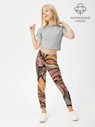 Леггинсы для девочки / дудл узоры