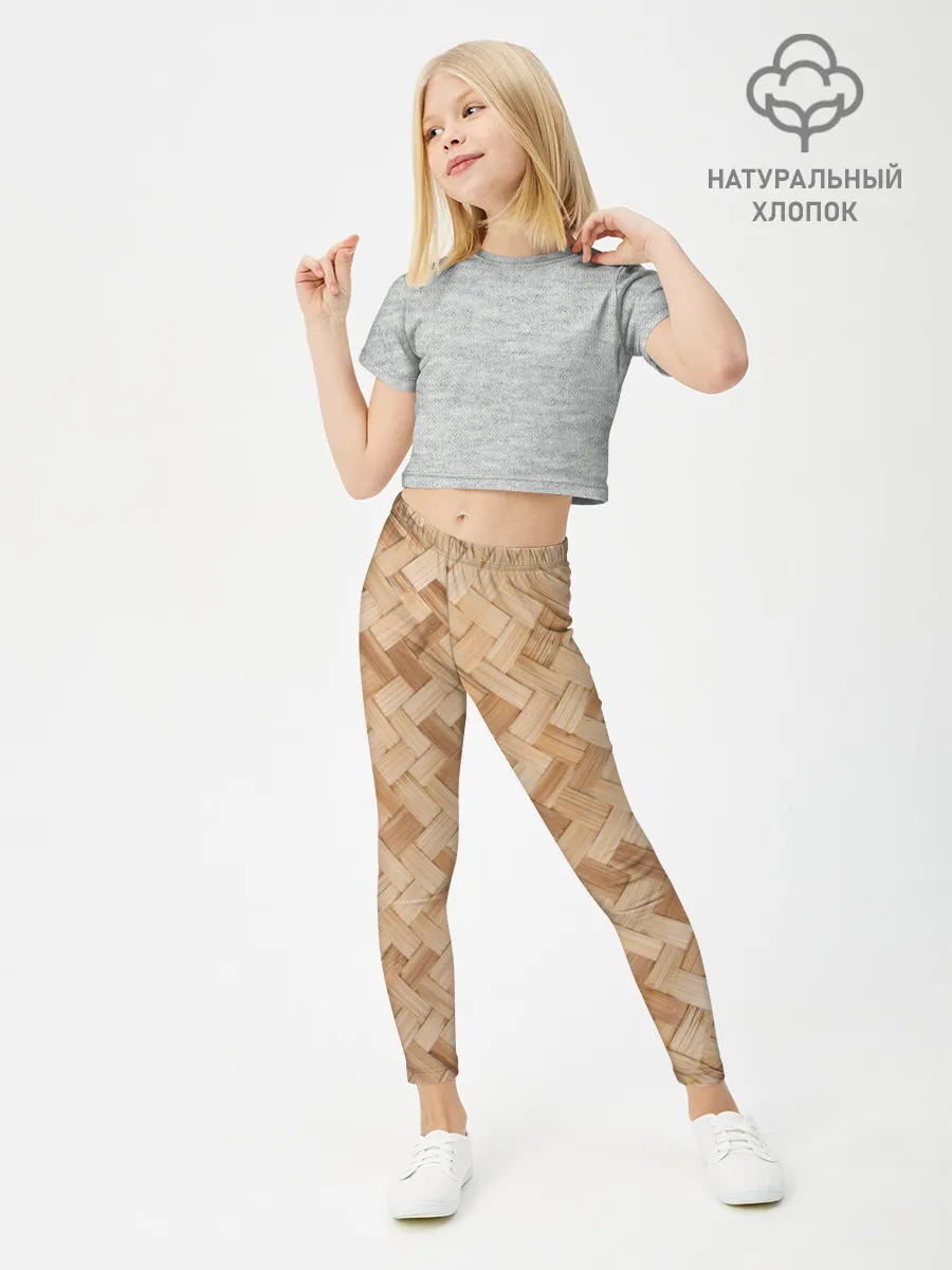 Леггинсы для девочки / Паркет