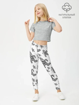 Леггинсы для девочки / FREE HUGS