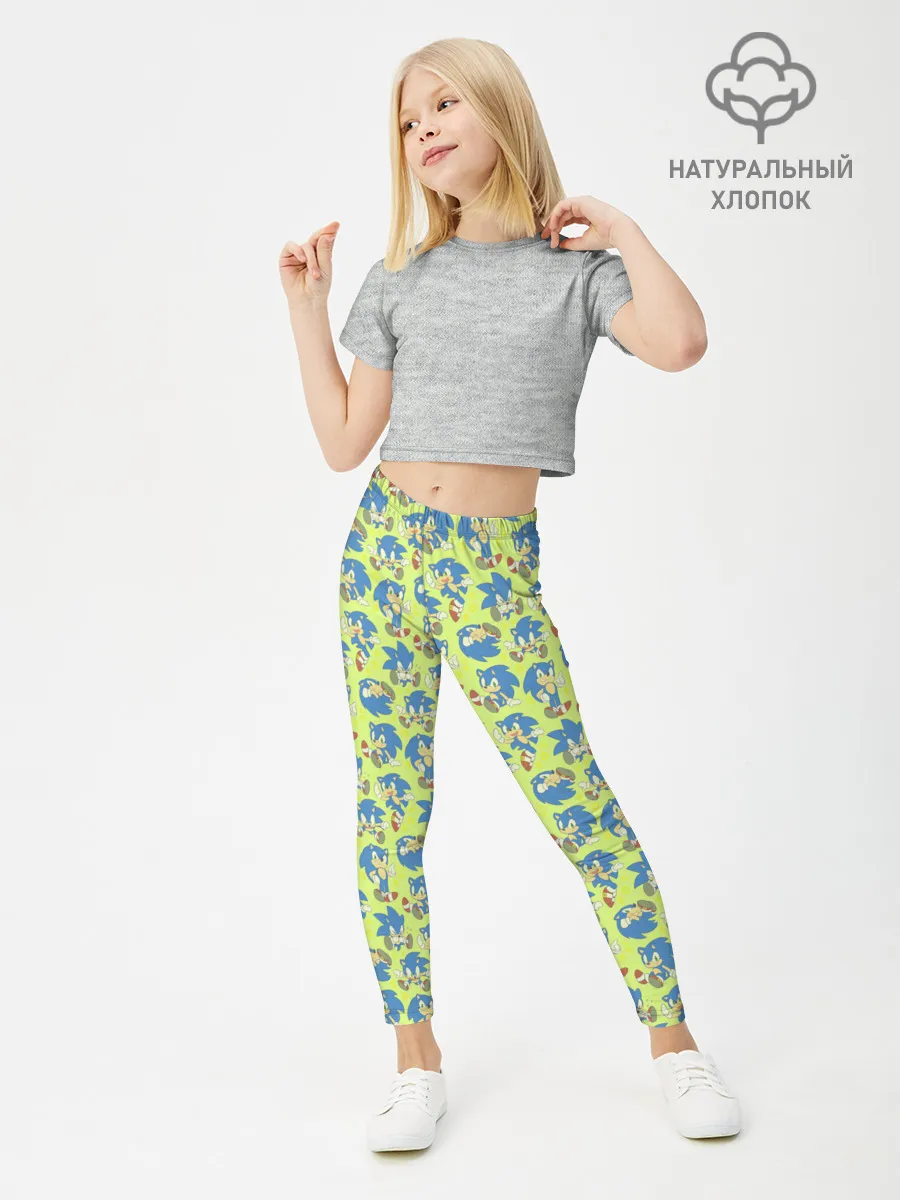 Леггинсы для девочки / Соник