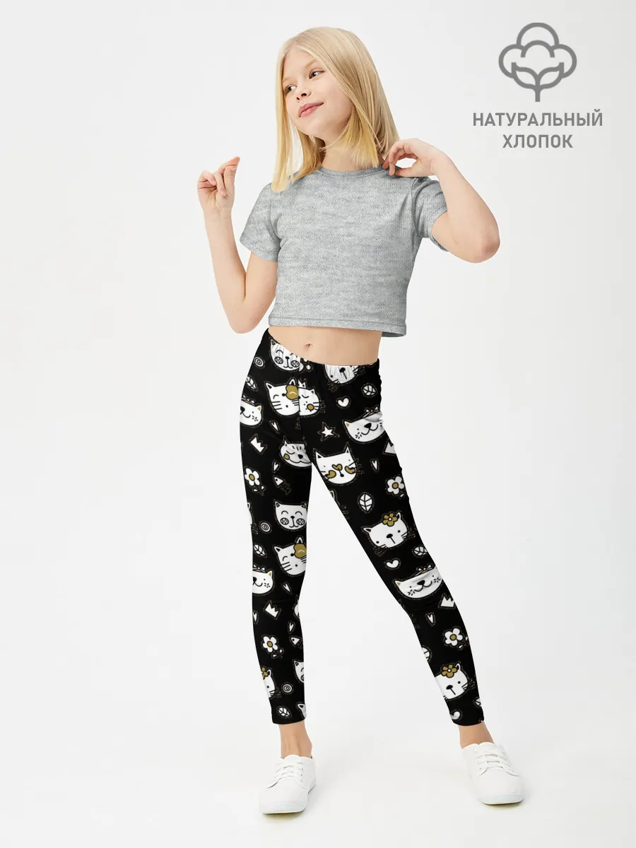 Леггинсы для девочки / Котики