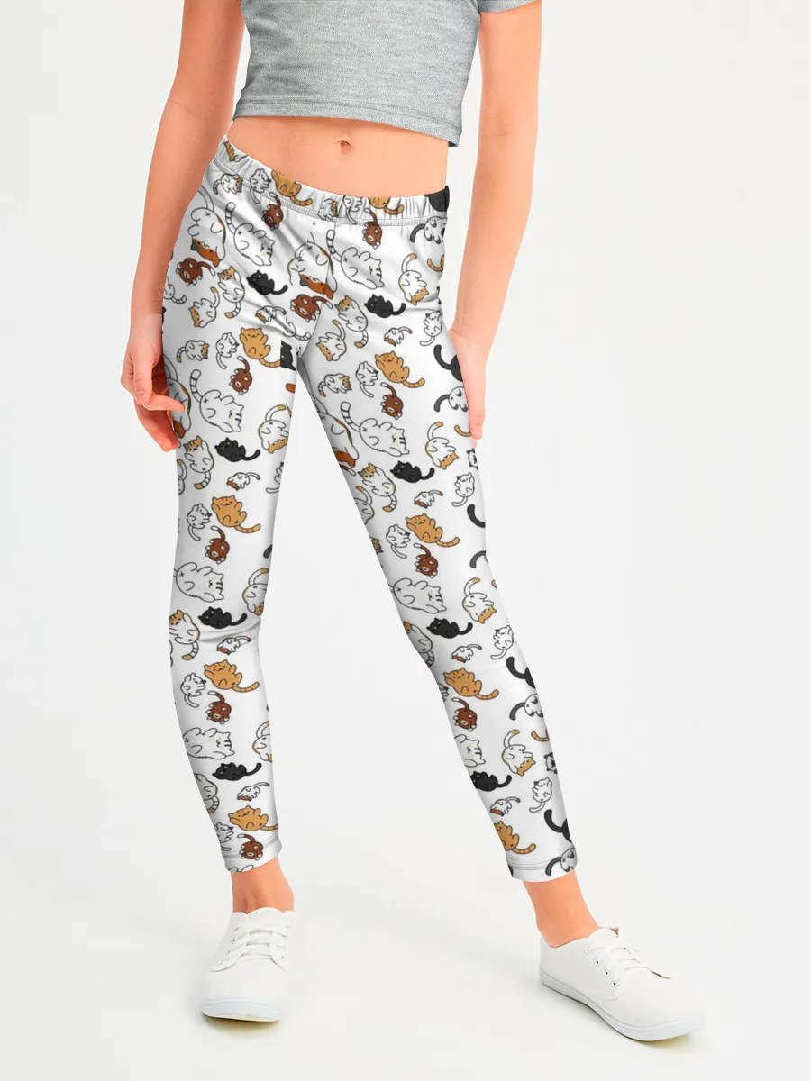 Леггинсы для девочки / Котики