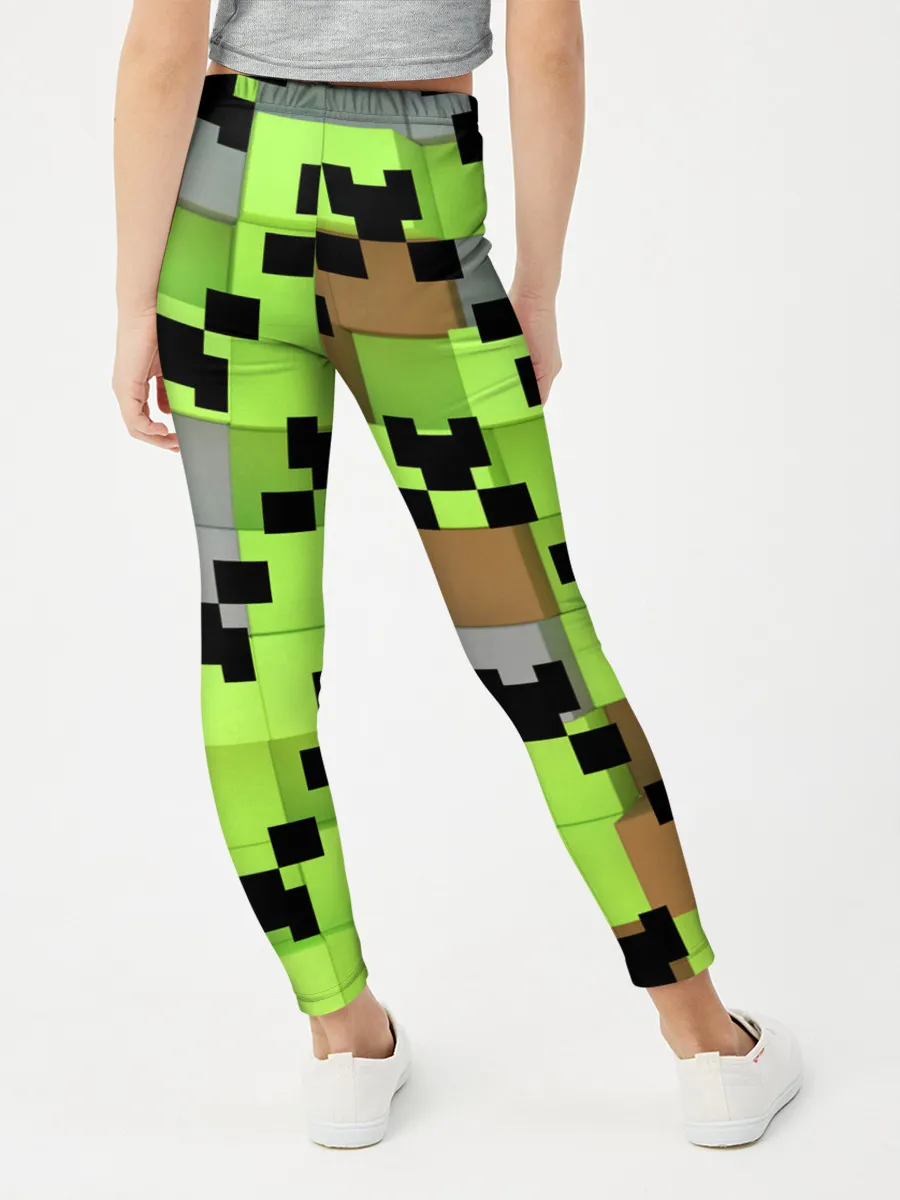 Леггинсы для девочки / Minecraft.