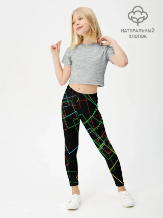 Леггинсы для девочки / BACKGROUND NEON