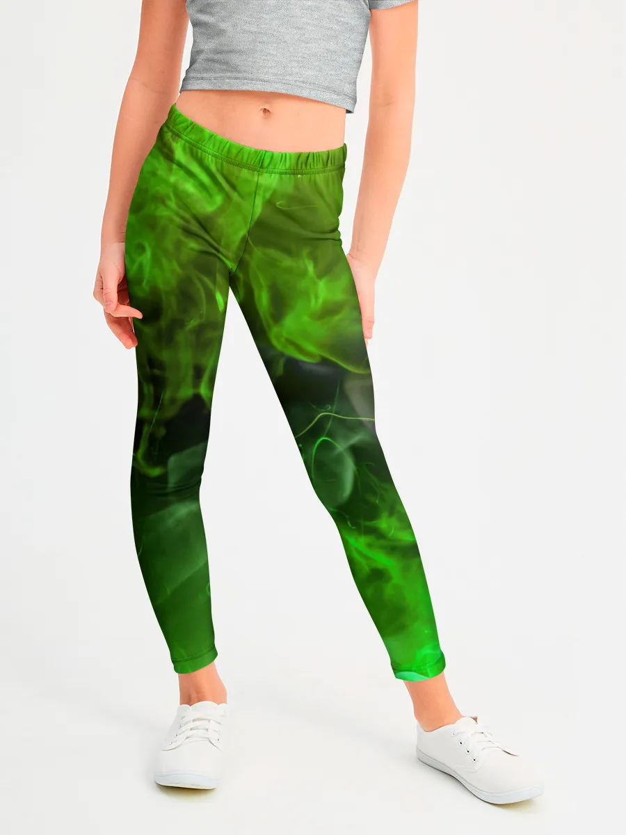 Леггинсы для девочки / ЗЕЛЁНЫЙ ОГОНЬ