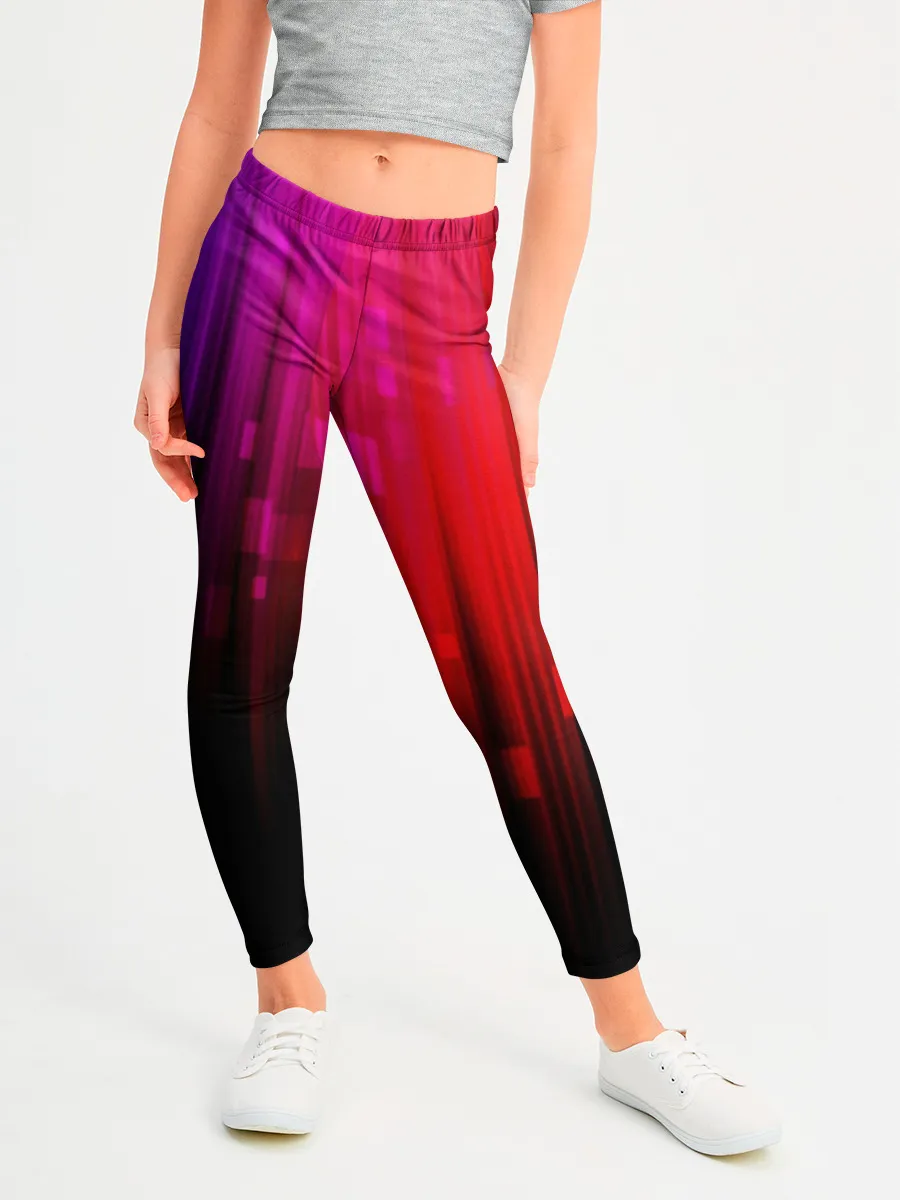 Леггинсы для девочки / АБСТРАКТНЫЕ КРАСКИ