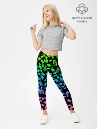Леггинсы для девочки / PATTERN MONSTER ENERGY