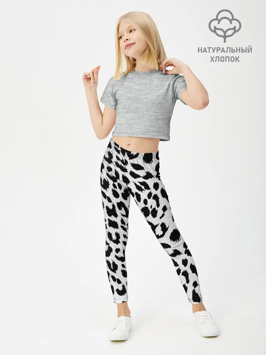 Леггинсы для девочки / ЯГУАР ТЕКСТУРА