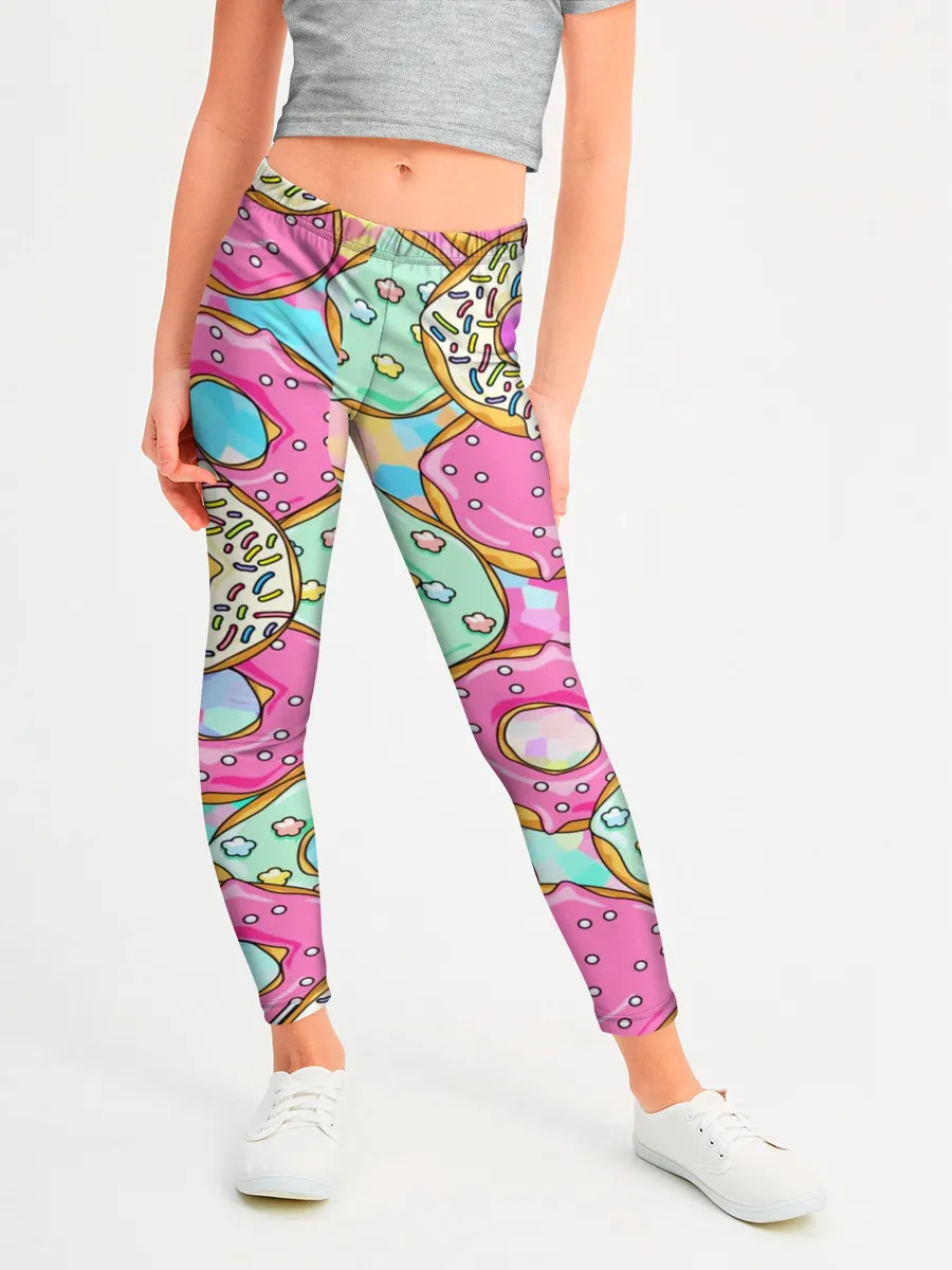 Леггинсы для девочки / Пончики