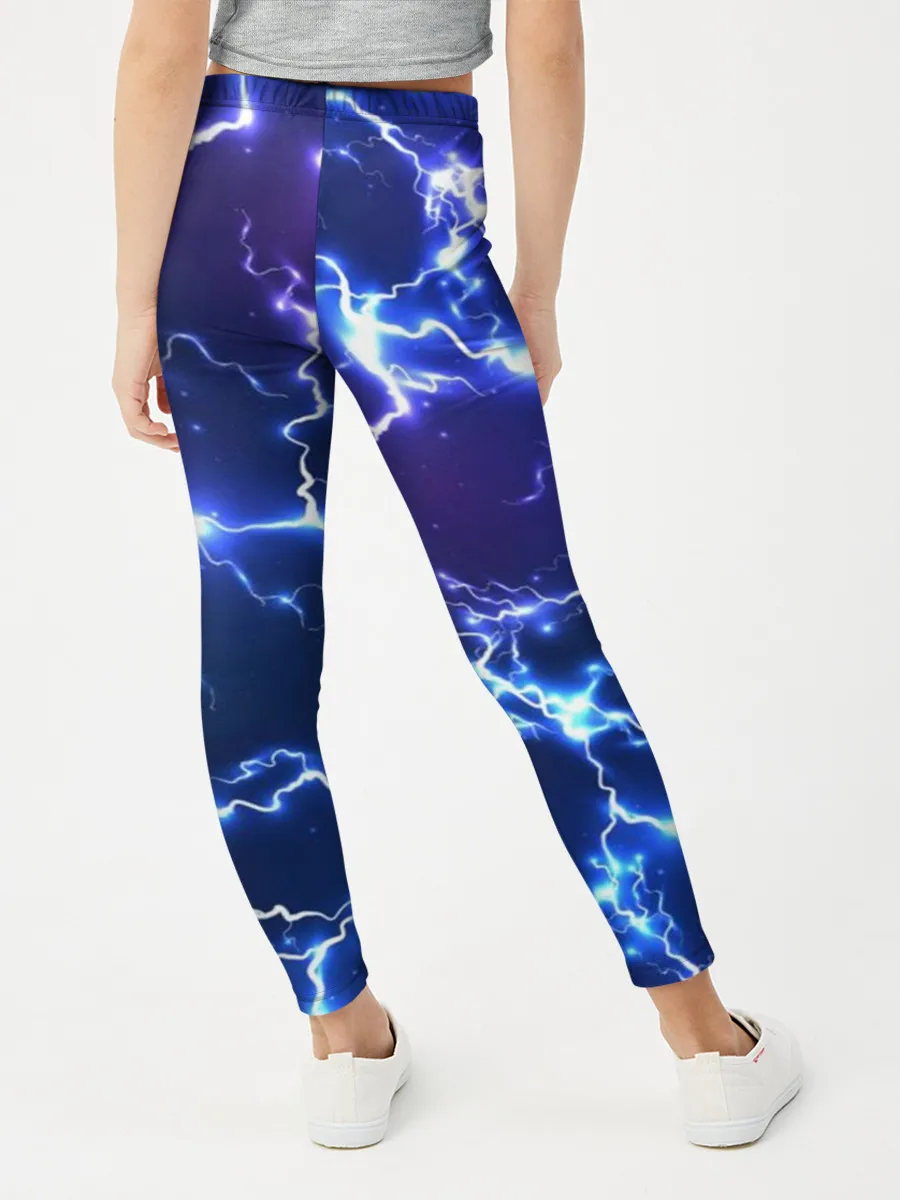 Леггинсы для девочки / Молнии | Flash