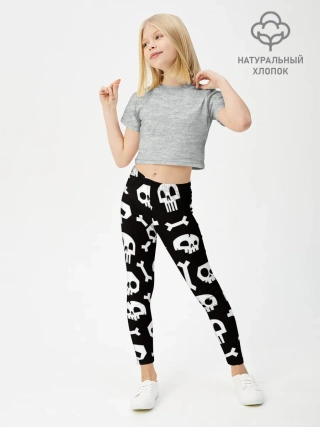 Леггинсы для девочки / Черепушки
