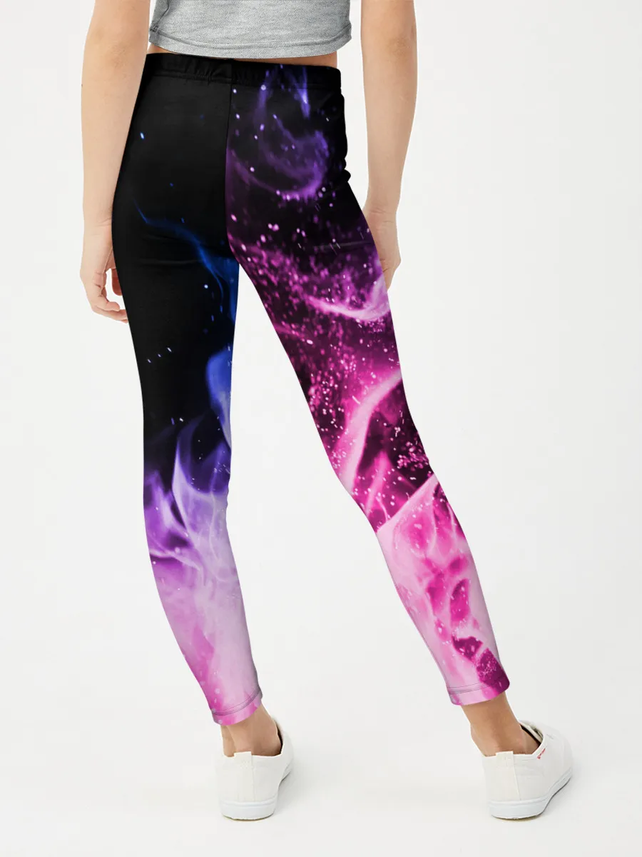 Леггинсы для девочки / НЕОНОВЫЙ ОГОНЬ