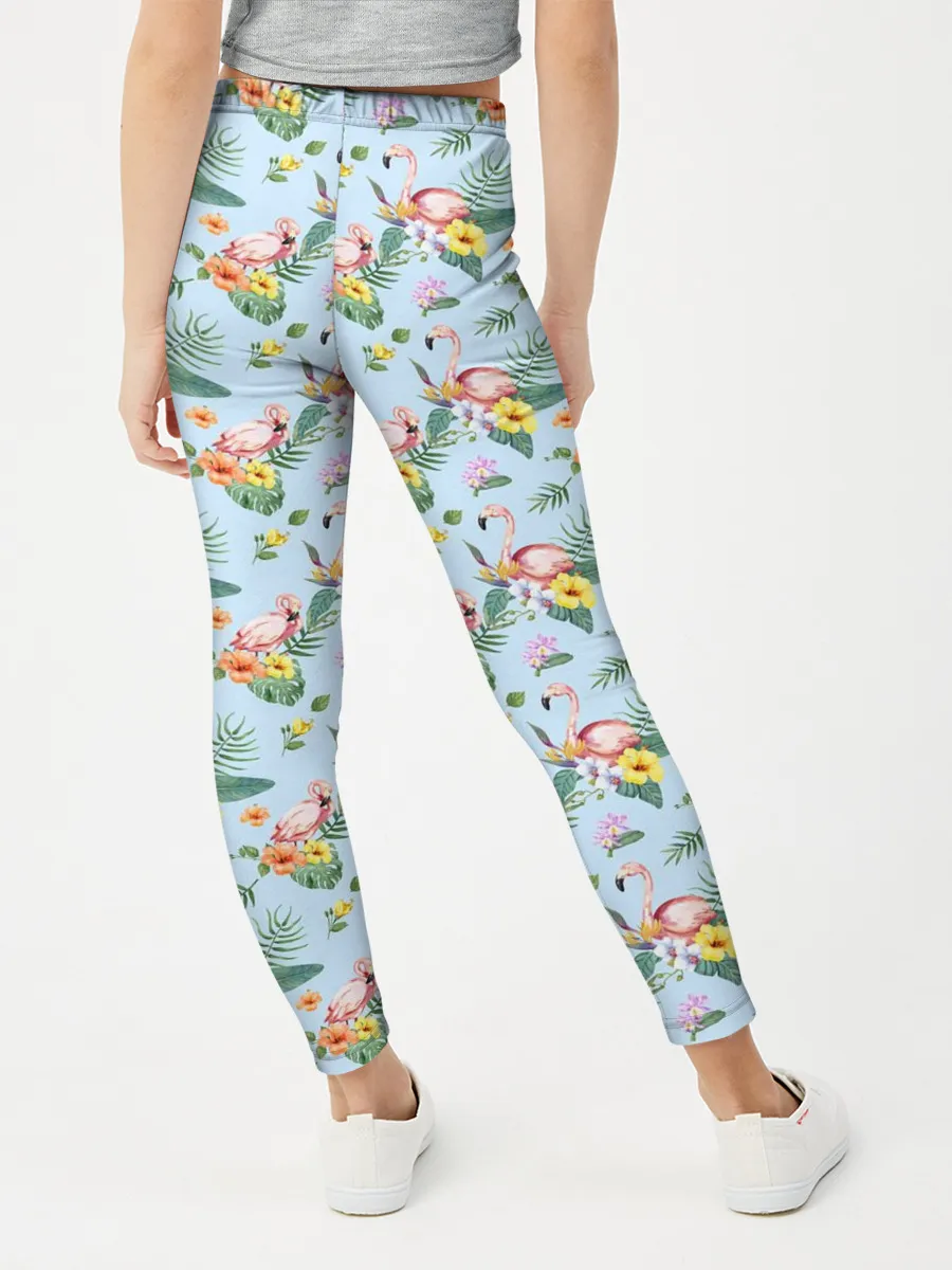 Леггинсы для девочки / ФЛАМИНГО