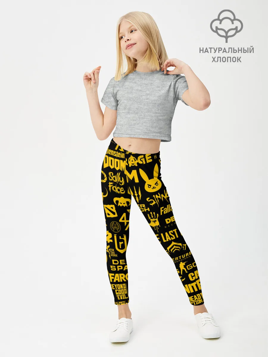 Леггинсы для девочки / ЛОГОТИПЫ ИГР