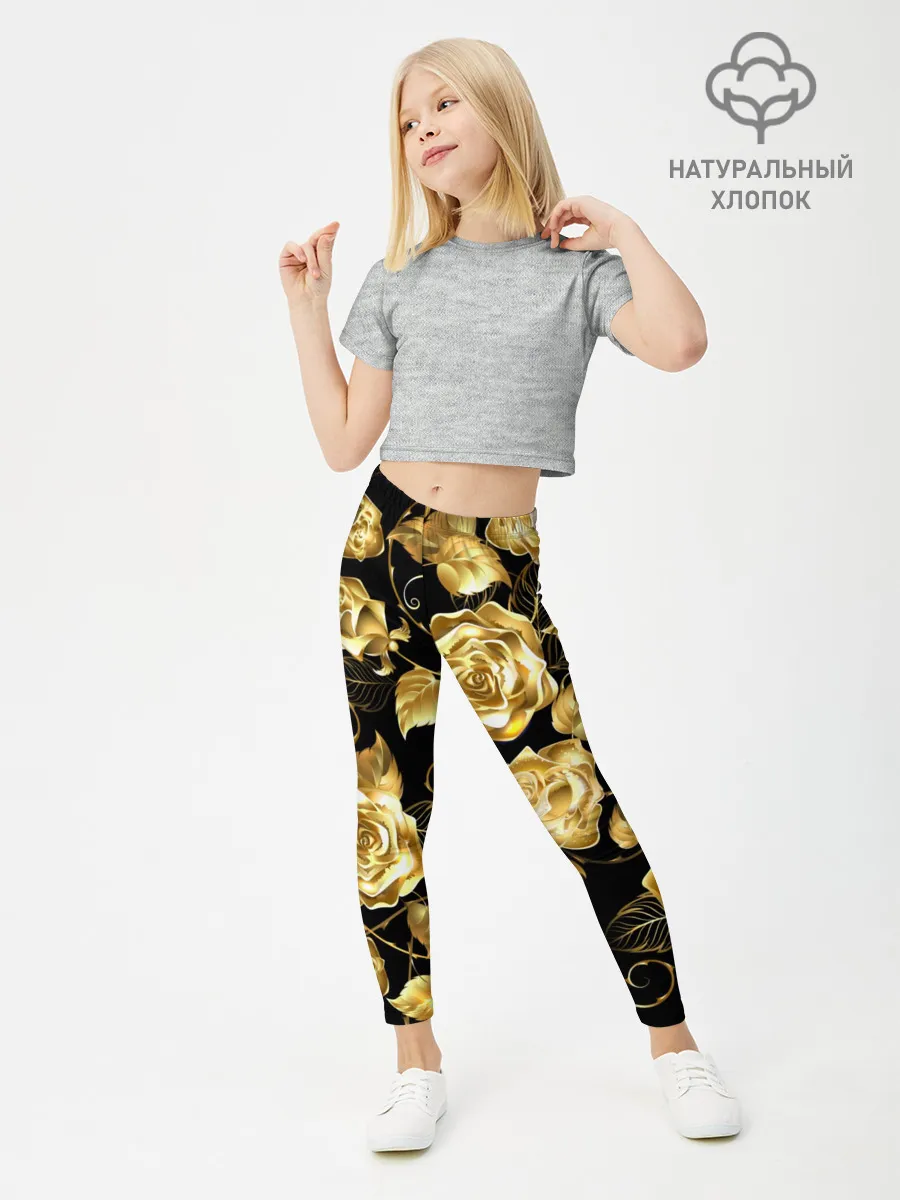 Леггинсы для девочки / Golden Roses