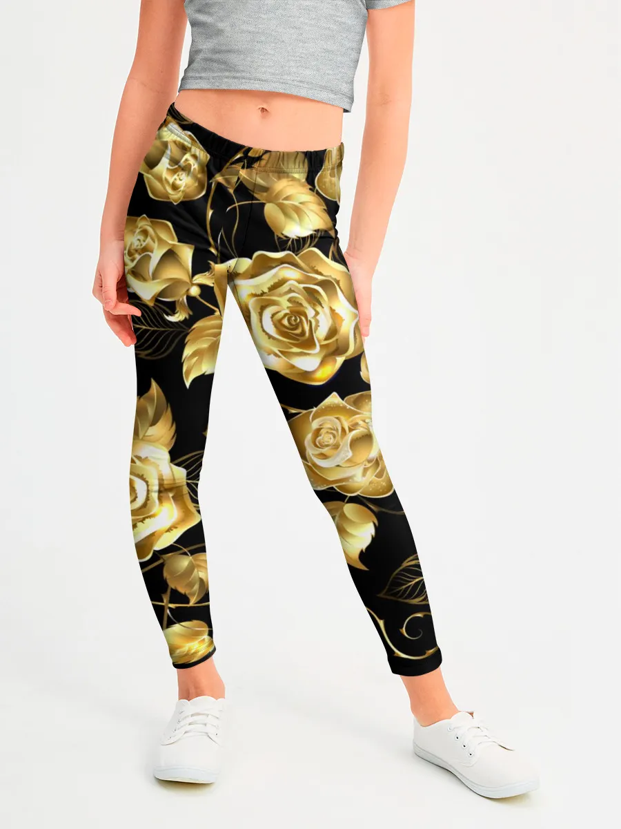 Леггинсы для девочки / Golden Roses