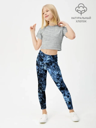 Леггинсы для девочки / абстракция жидкость