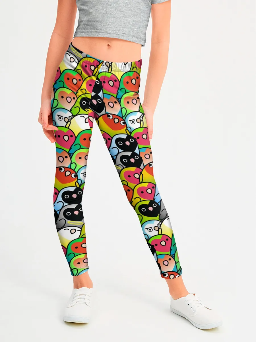 Леггинсы для девочки / Папуги