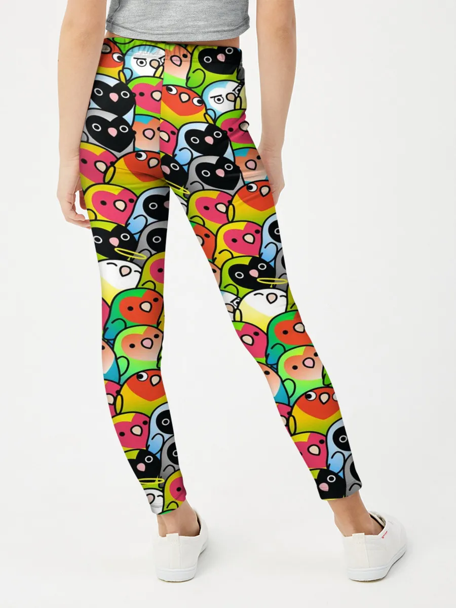 Леггинсы для девочки / Папуги