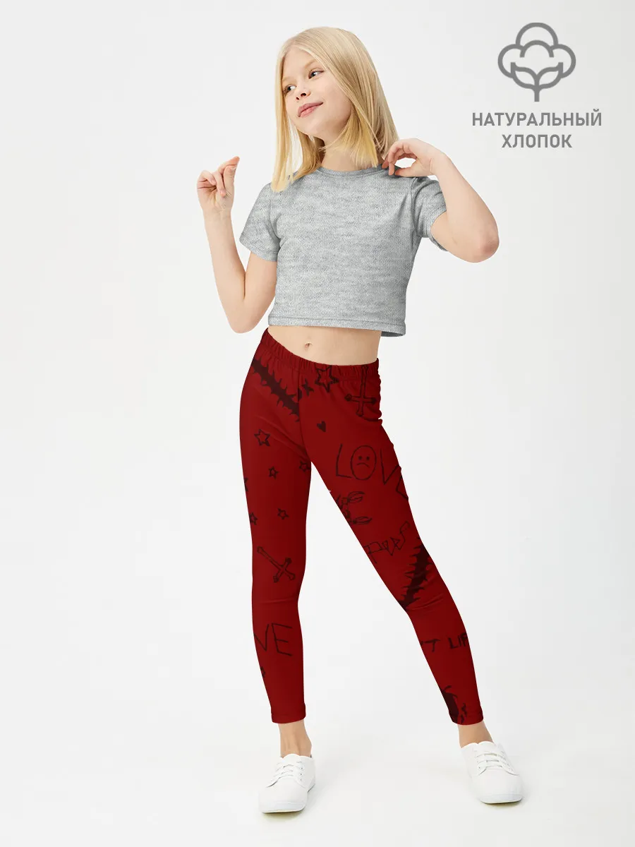 Леггинсы для девочки / LIL PEEP / ЛИЛ ПИП