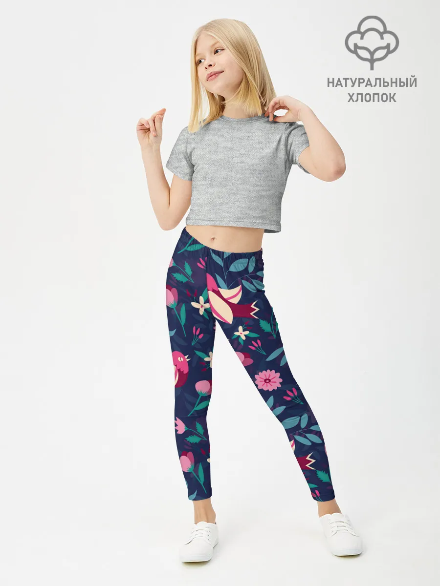 Леггинсы для девочки / Арт джунгли