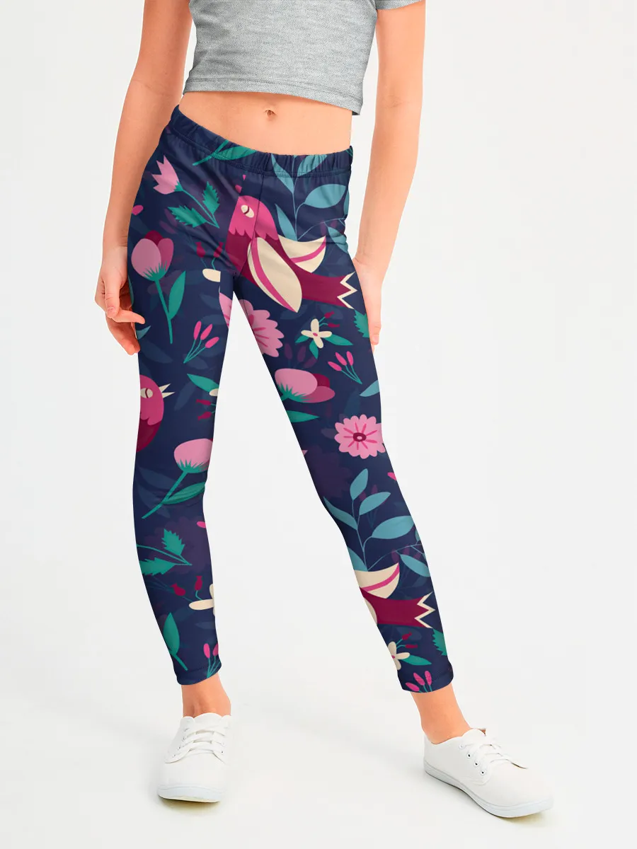 Леггинсы для девочки / Арт джунгли