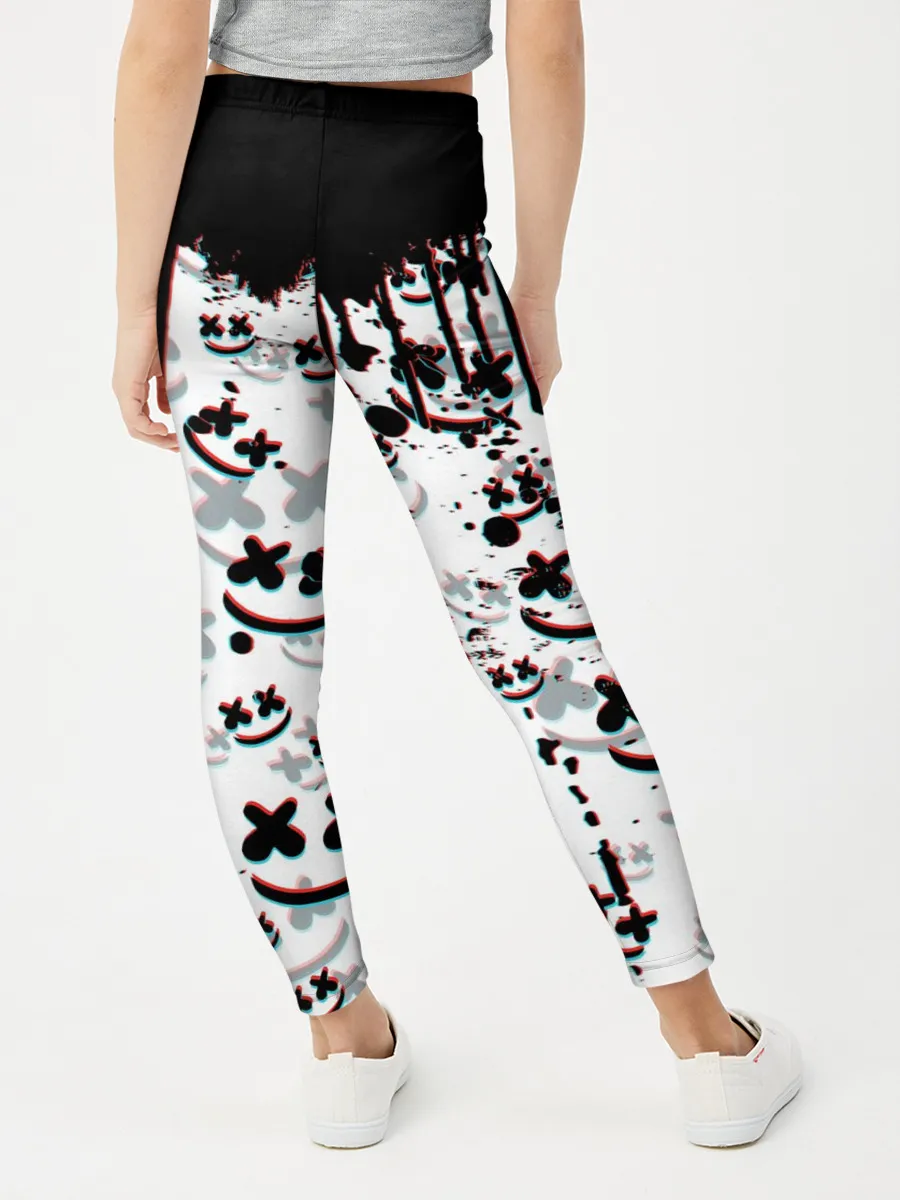 Леггинсы для девочки / MARSHMELLO GLITCH