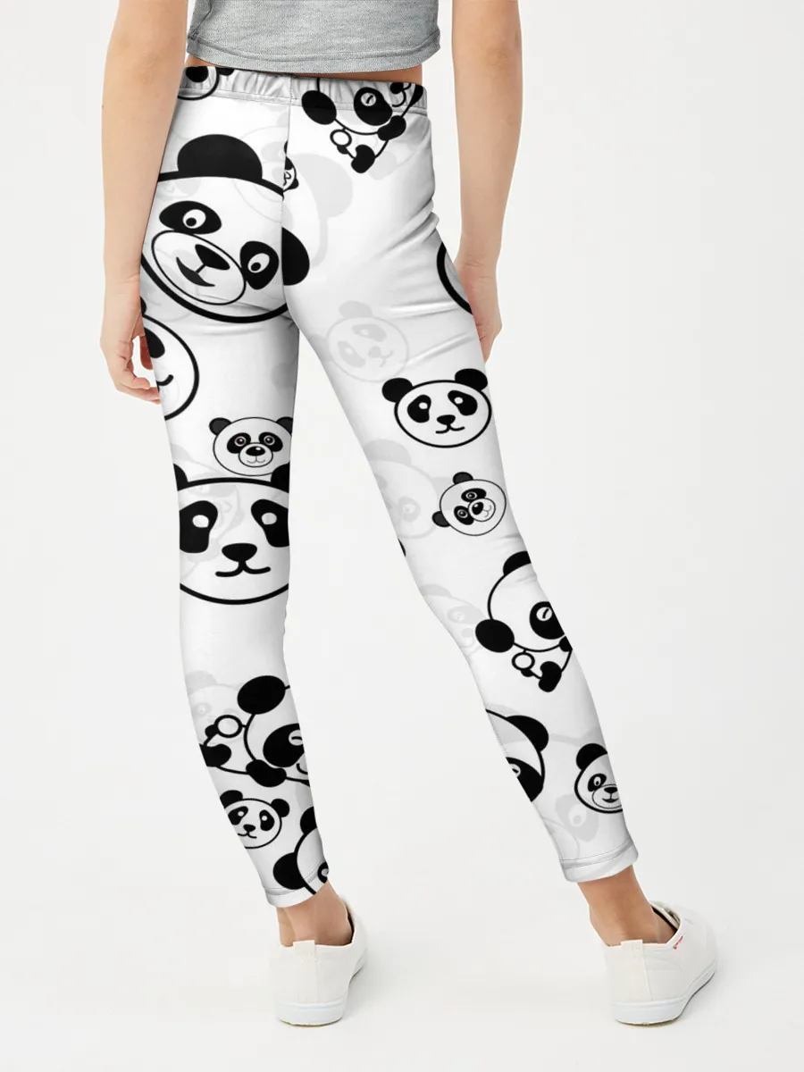Леггинсы для девочки / Панды