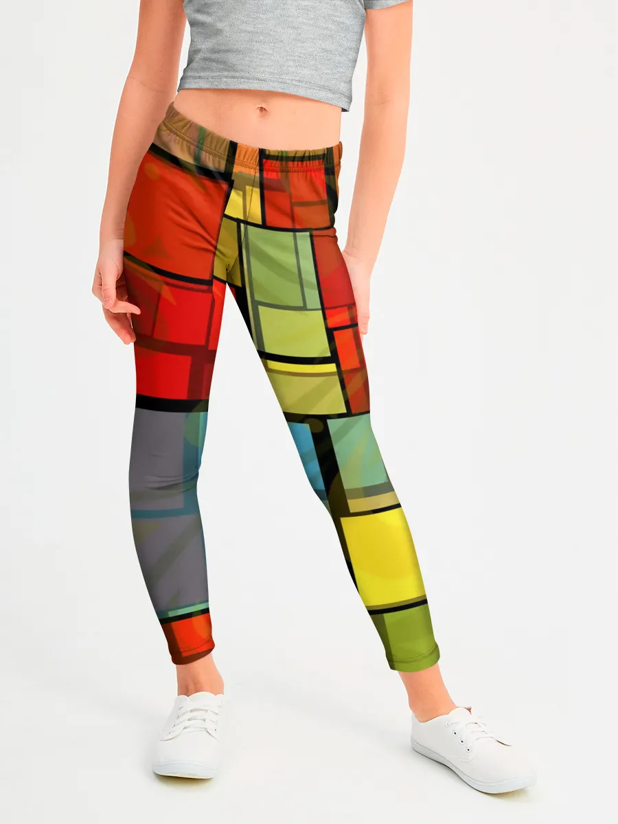 Леггинсы для девочки / ГЕОМЕТРИЯ