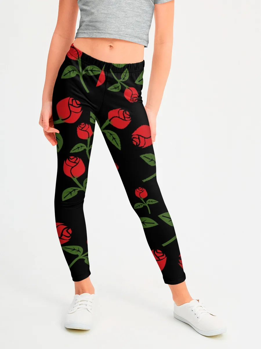 Леггинсы для девочки / Roses Art