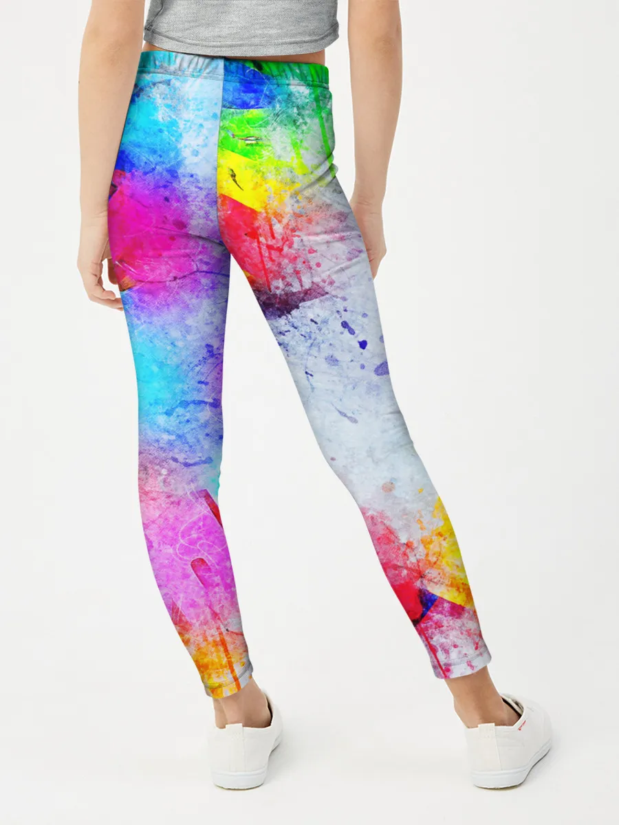 Леггинсы для девочки / НЕОНОВЫЕ ПОТЕРТОСТИ