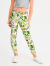 Леггинсы для девочки / Летний узор лимон ветки листья