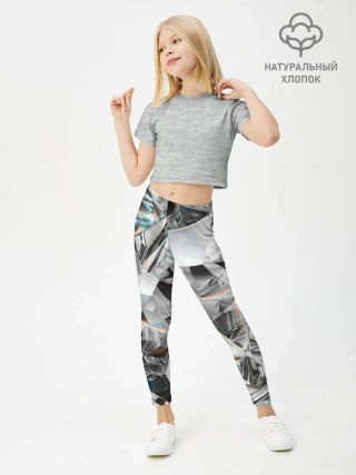 Леггинсы для девочки / зеркальный калейдоскоп
