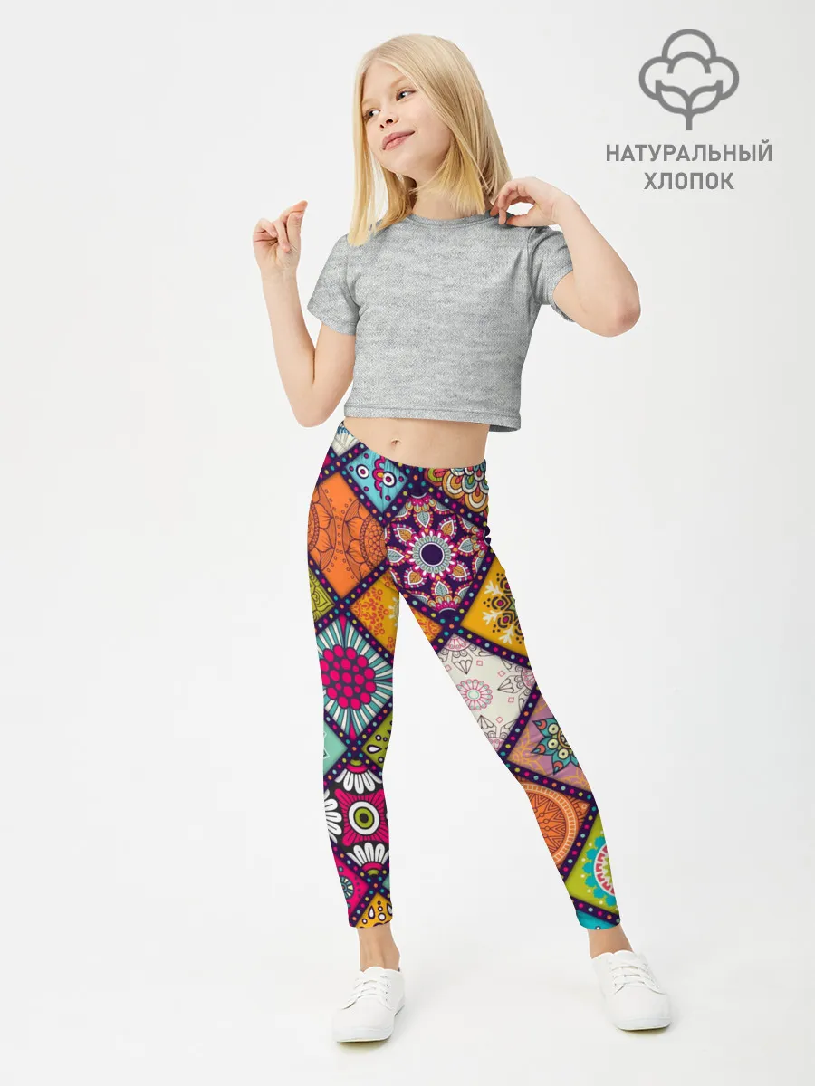 Леггинсы для девочки / Узоры мандалы