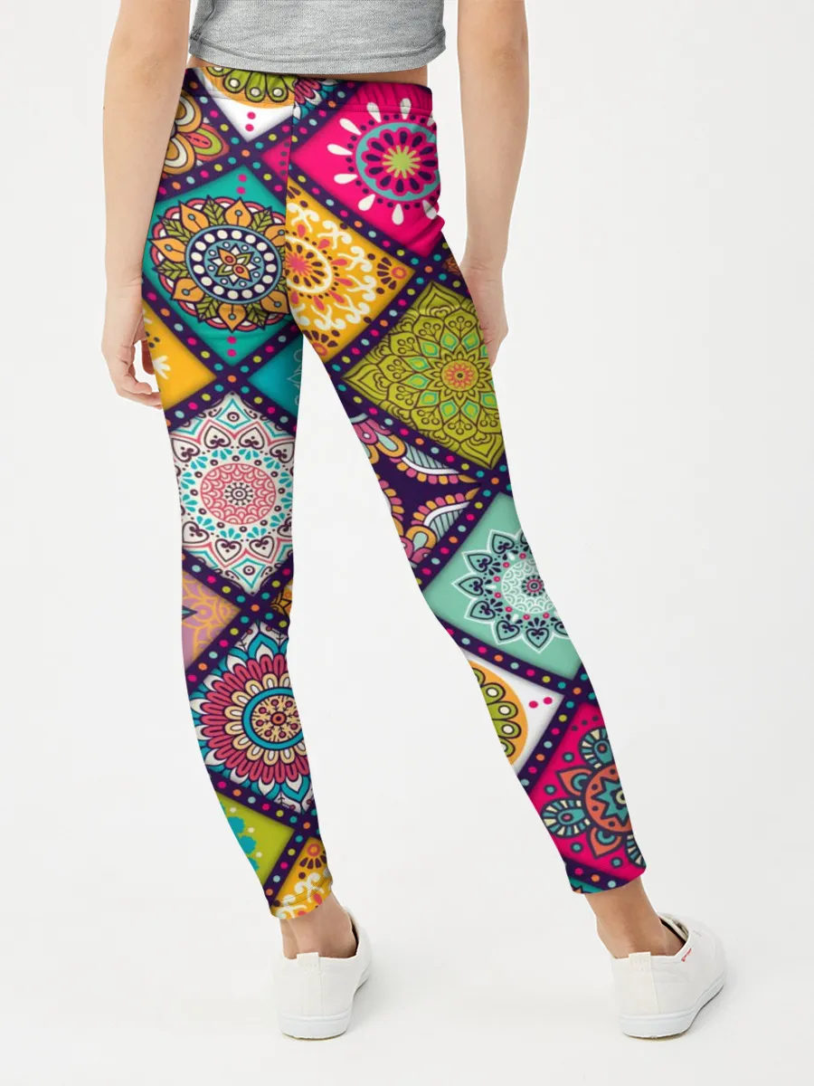 Леггинсы для девочки / Узоры мандалы
