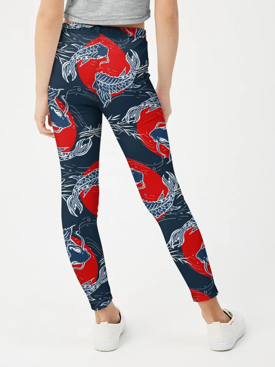 Леггинсы для девочки / Japanese carp