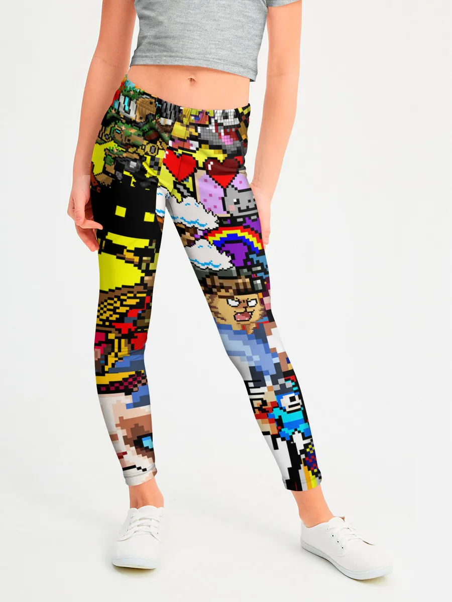 Леггинсы для девочки / Pixel