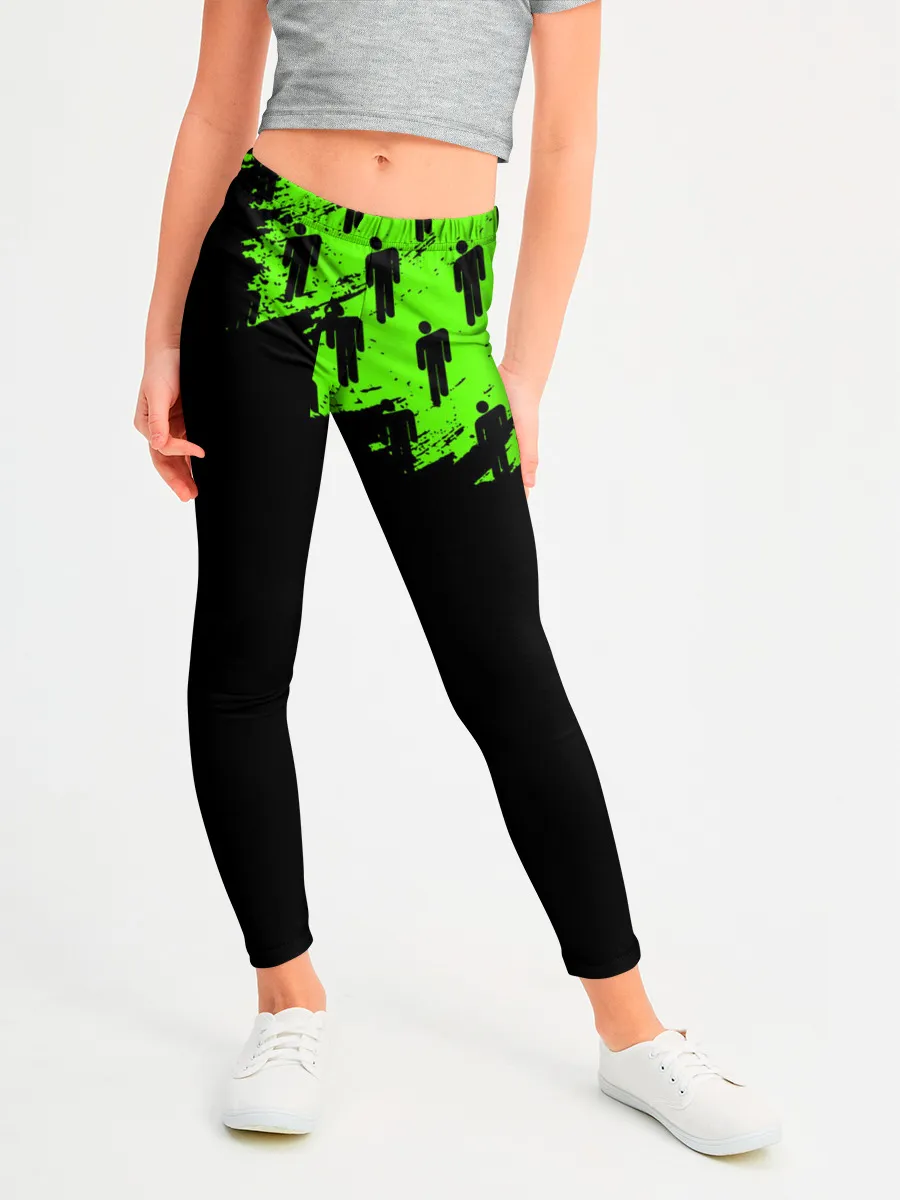 Леггинсы для девочки / BILLIE EILISH / БИЛЛИ АЙЛИШ