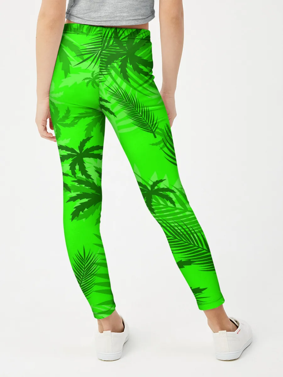 Леггинсы для девочки / ПАЛЬМЫ | ЛЕТО | TROPICAL