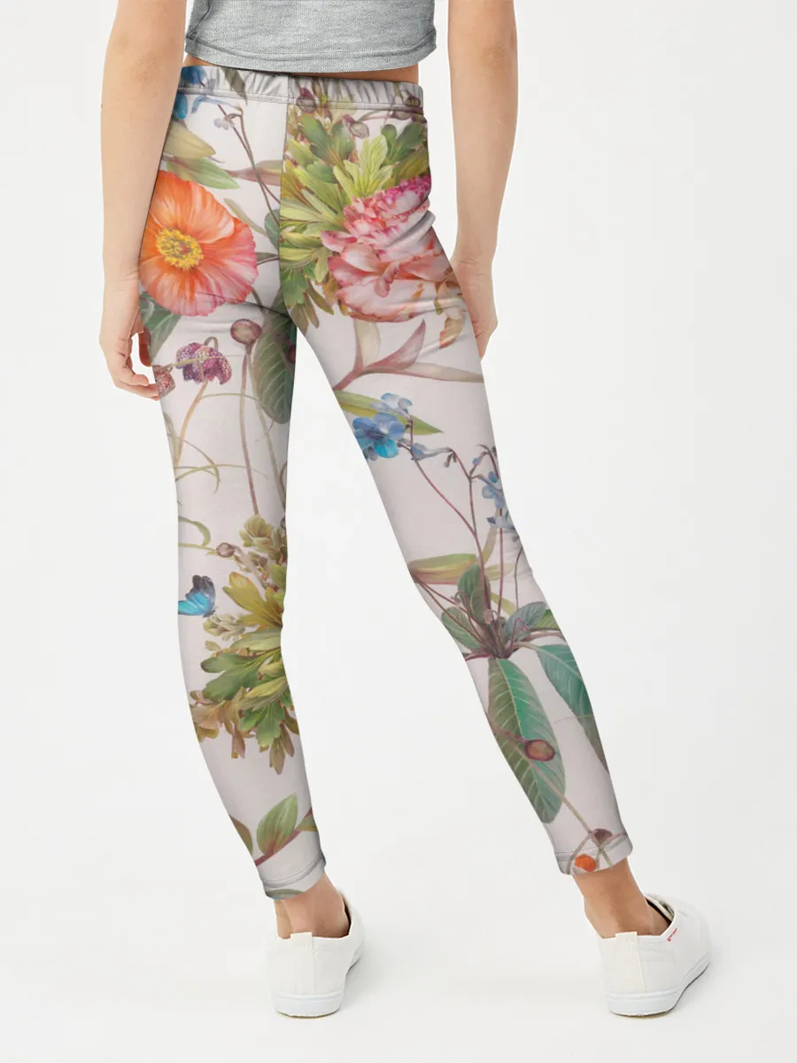 Леггинсы для девочки / Цветы