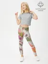 Леггинсы для девочки / Цветы