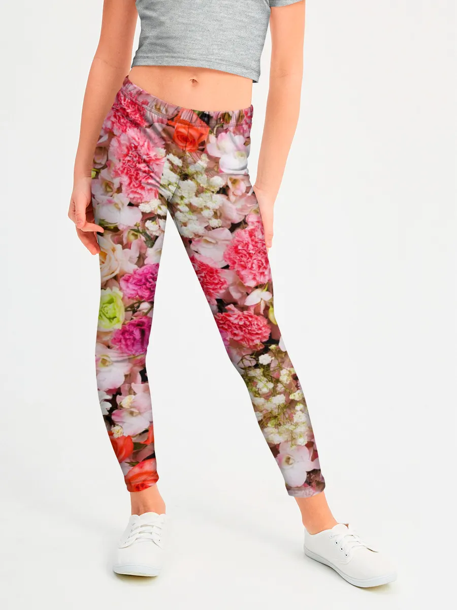 Леггинсы для девочки / Розы | Roses