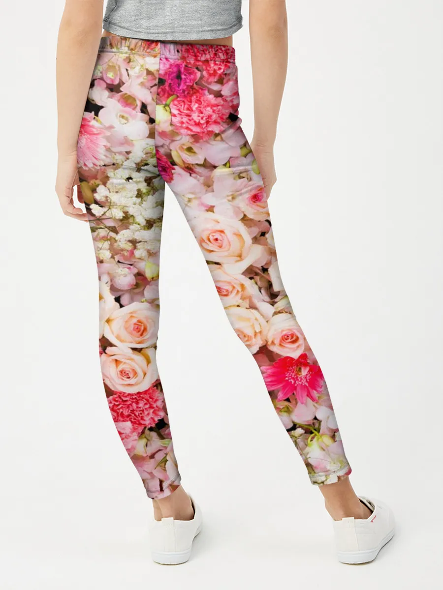 Леггинсы для девочки / Розы | Roses