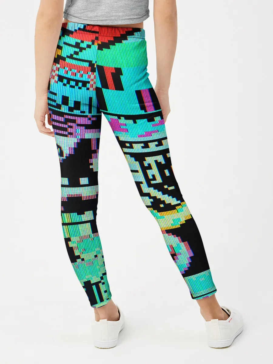 Леггинсы для девочки / ГЛИТЧ / GLITCH ЗАСТАВКА