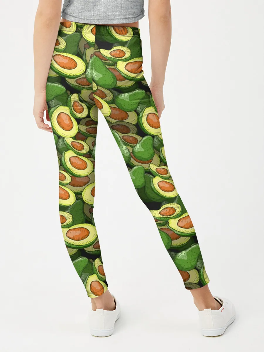 Леггинсы для девочки / avocado