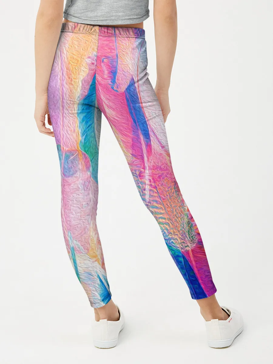 Леггинсы для девочки / ПЕРЬЯ