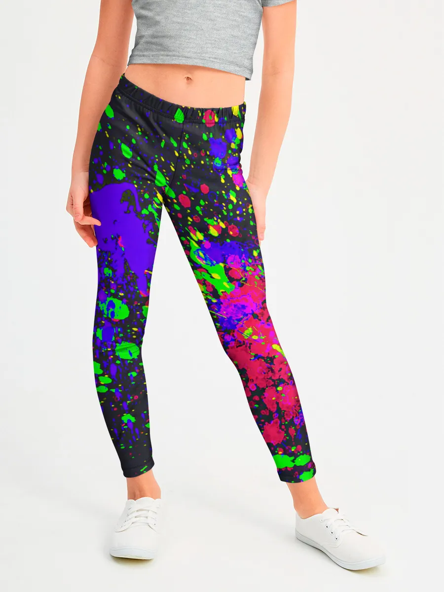 Леггинсы для девочки / КИСЛОТНЫЕ БРЫЗГИ