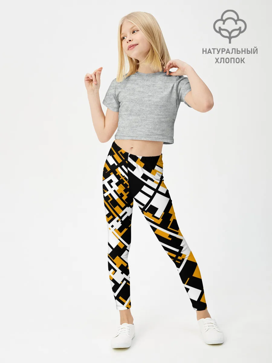 Леггинсы для девочки / КИБЕРПАНК,ФАНТАСТИКА,ГЕОМЕТРИЯ