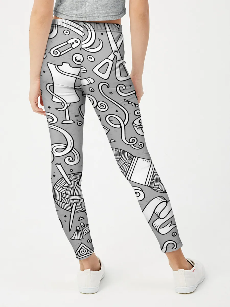 Леггинсы для девочки / handmade