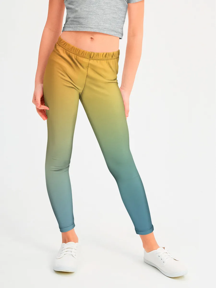 Леггинсы для девочки / Мягкий летний градиент
